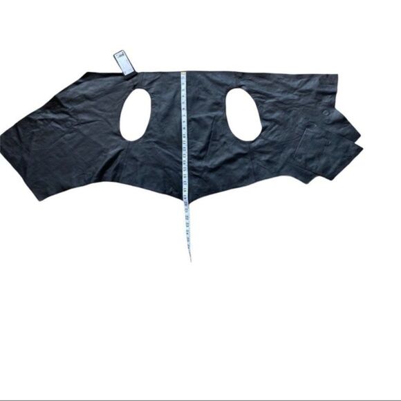 Papucei Women’s Leather Vest Black Asymmetrical OS - Picture 6 of 13